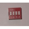 DIP-SWITCH-04 przełącznik ON-OFF 4 sekcje cena netto